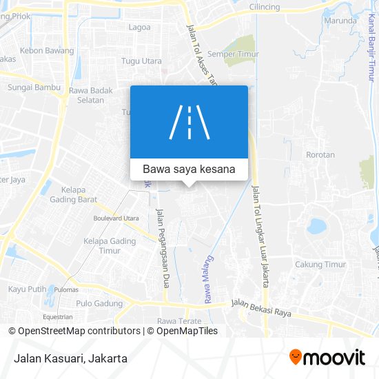 Peta Jalan Kasuari