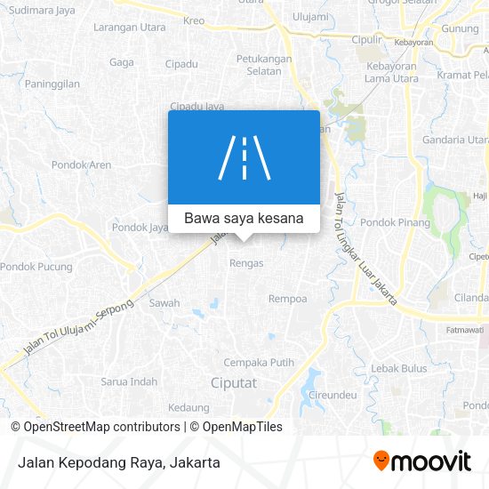 Peta Jalan Kepodang Raya