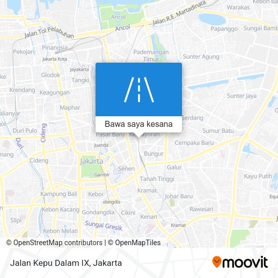 Peta Jalan Kepu Dalam IX