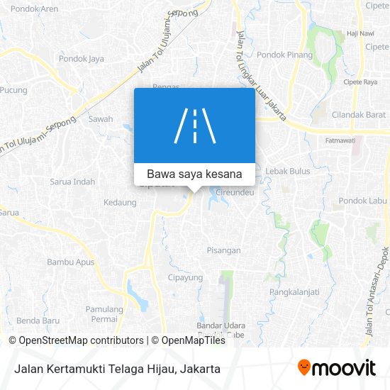 Peta Jalan Kertamukti Telaga Hijau