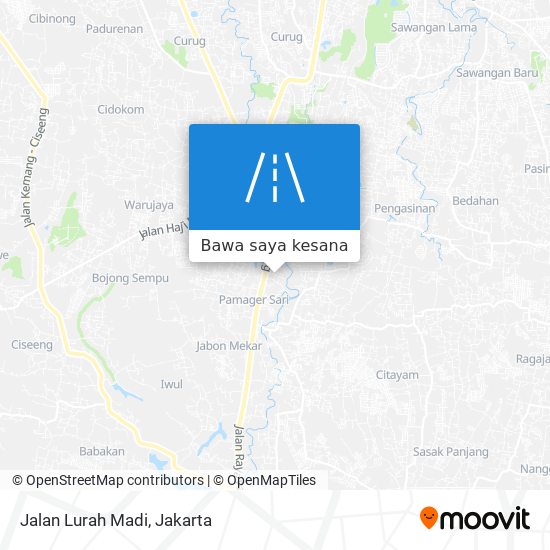 Peta Jalan Lurah Madi