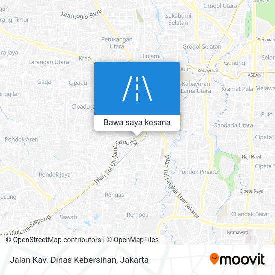 Peta Jalan Kav. Dinas Kebersihan