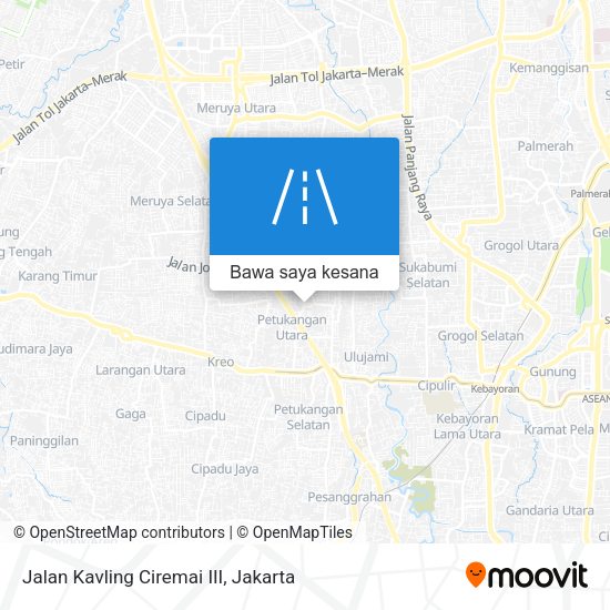 Peta Jalan Kavling Ciremai III