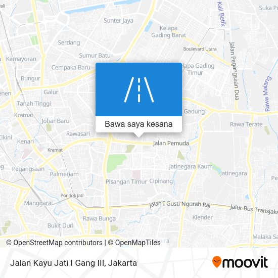 Peta Jalan Kayu Jati I Gang III