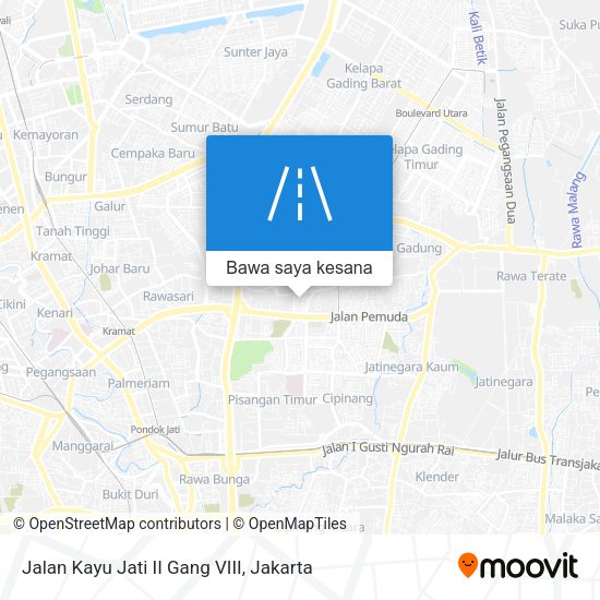 Peta Jalan Kayu Jati II Gang VIII