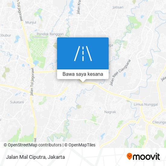 Peta Jalan Mal Ciputra