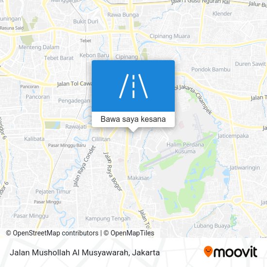 Peta Jalan Mushollah Al Musyawarah