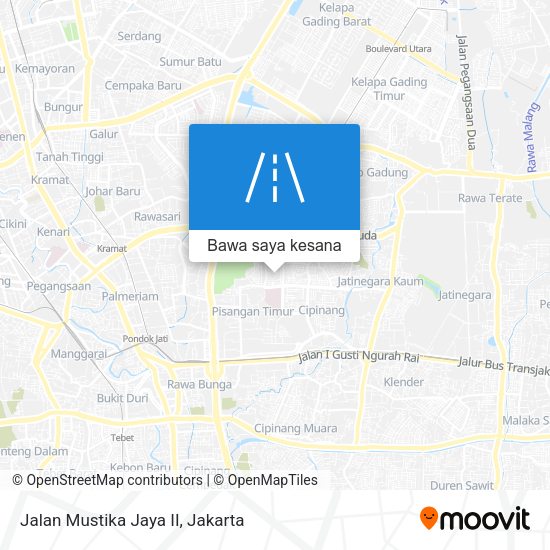 Peta Jalan Mustika Jaya II