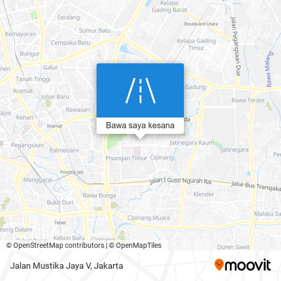 Peta Jalan Mustika Jaya V