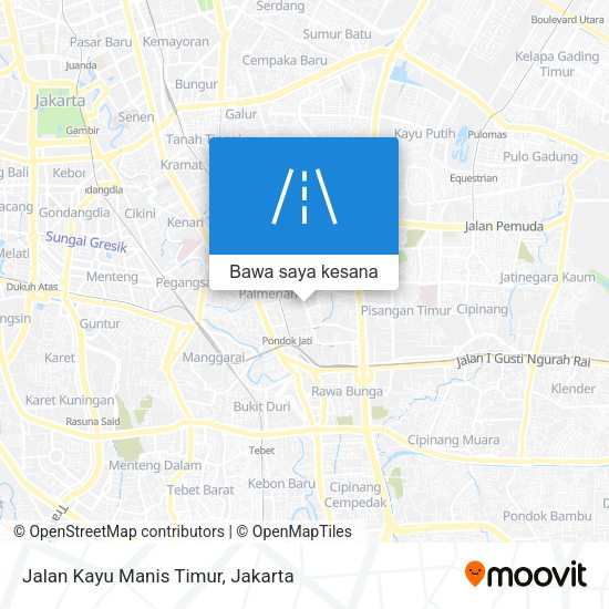 Peta Jalan Kayu Manis Timur