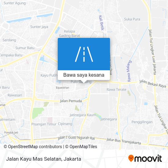 Peta Jalan Kayu Mas Selatan