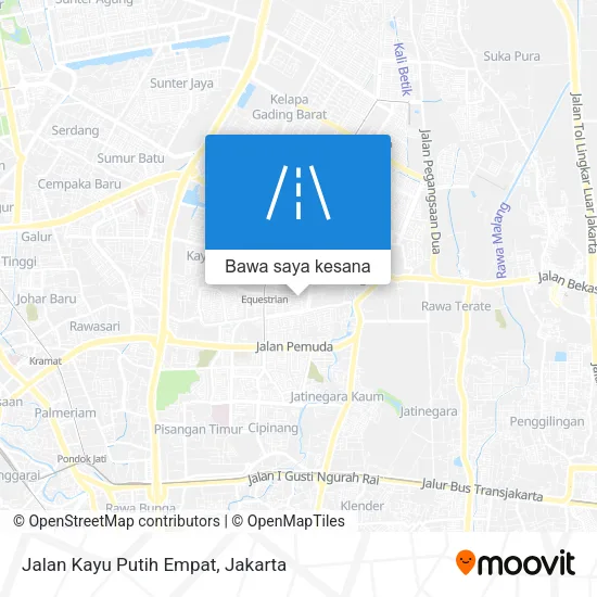 Peta Jalan Kayu Putih Empat