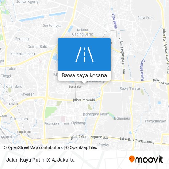 Peta Jalan Kayu Putih IX A