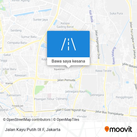 Peta Jalan Kayu Putih IX F