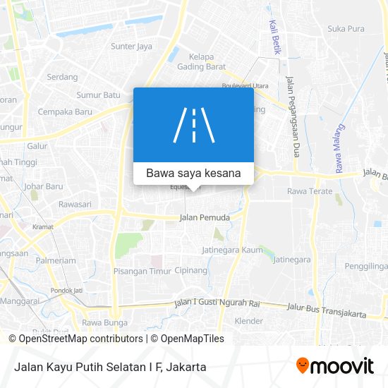 Peta Jalan Kayu Putih Selatan I F
