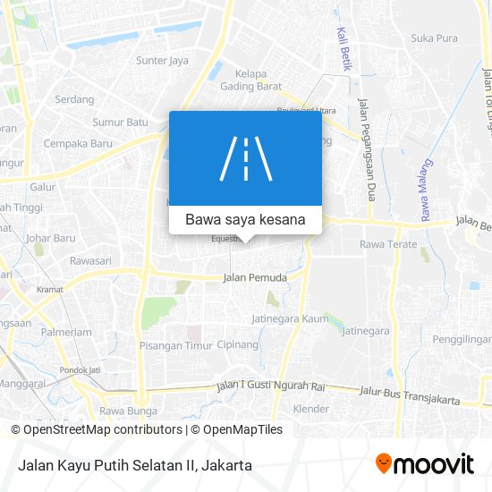 Peta Jalan Kayu Putih Selatan II