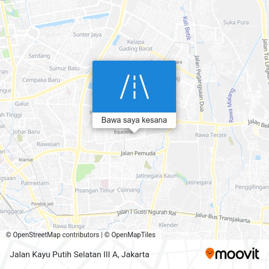 Peta Jalan Kayu Putih Selatan III A