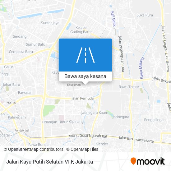 Peta Jalan Kayu Putih Selatan VI F