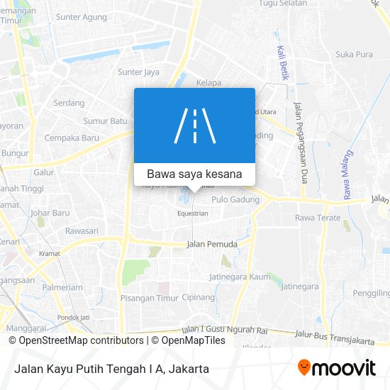 Peta Jalan Kayu Putih Tengah I A