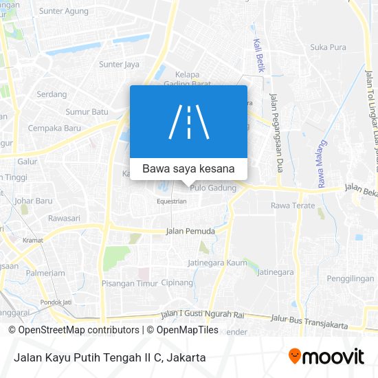 Peta Jalan Kayu Putih Tengah II C