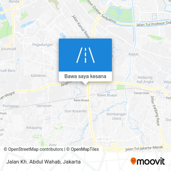 Peta Jalan Kh. Abdul Wahab