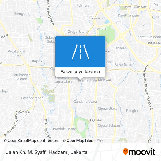 Peta Jalan Kh. M. Syafi'I Hadzami