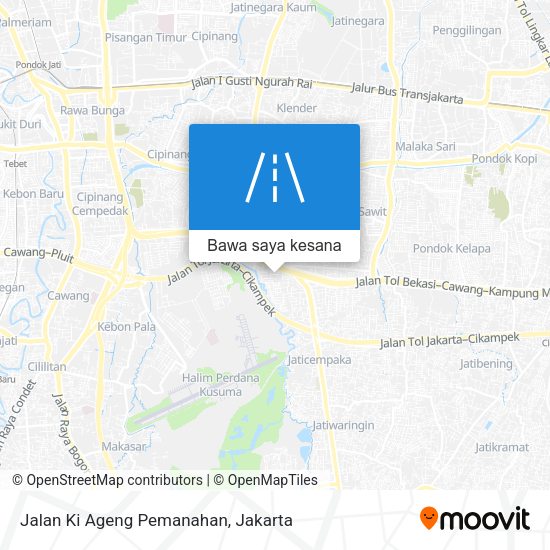 Peta Jalan Ki Ageng Pemanahan