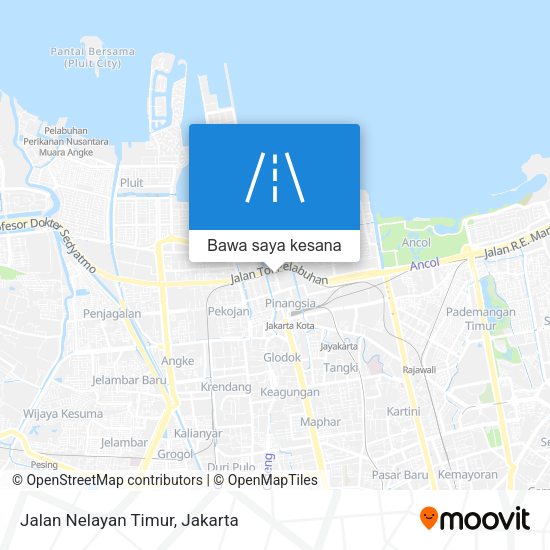 Peta Jalan Nelayan Timur