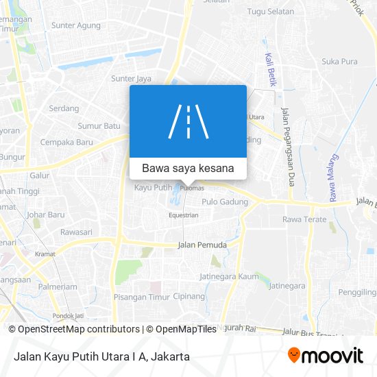 Peta Jalan Kayu Putih Utara I A