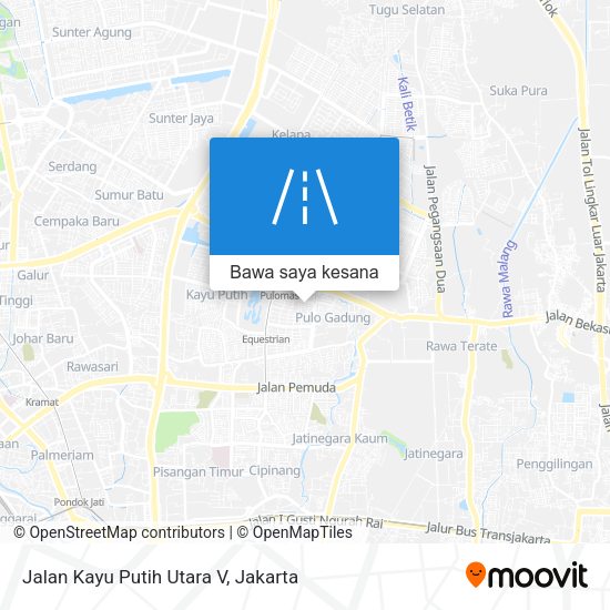Peta Jalan Kayu Putih Utara V