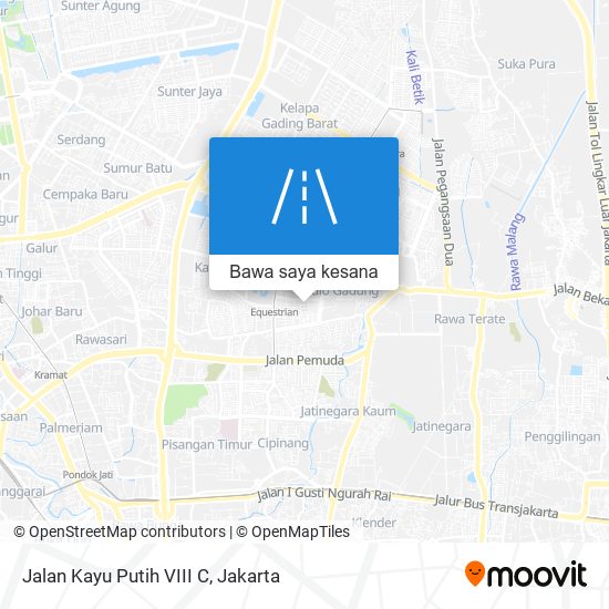 Peta Jalan Kayu Putih VIII C