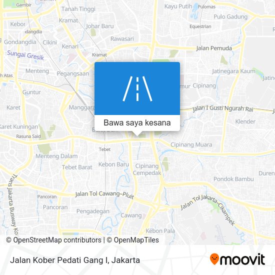 Peta Jalan Kober Pedati Gang I