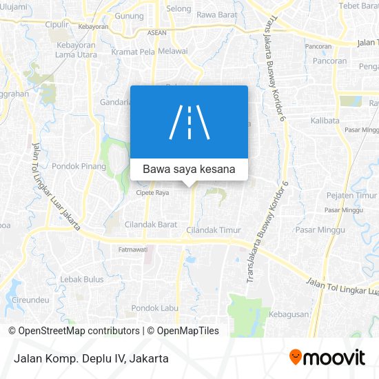 Peta Jalan Komp. Deplu IV