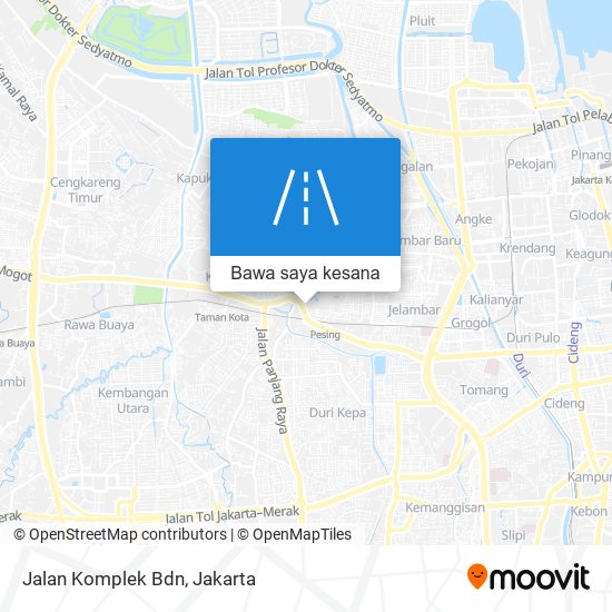 Peta Jalan Komplek Bdn