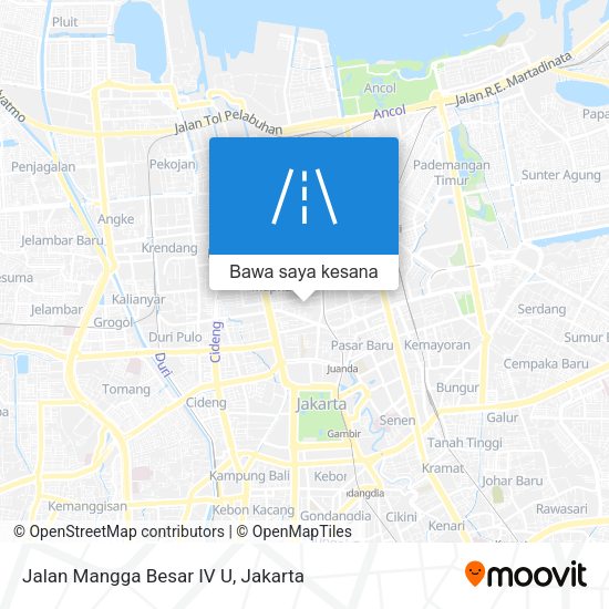 Peta Jalan Mangga Besar IV U