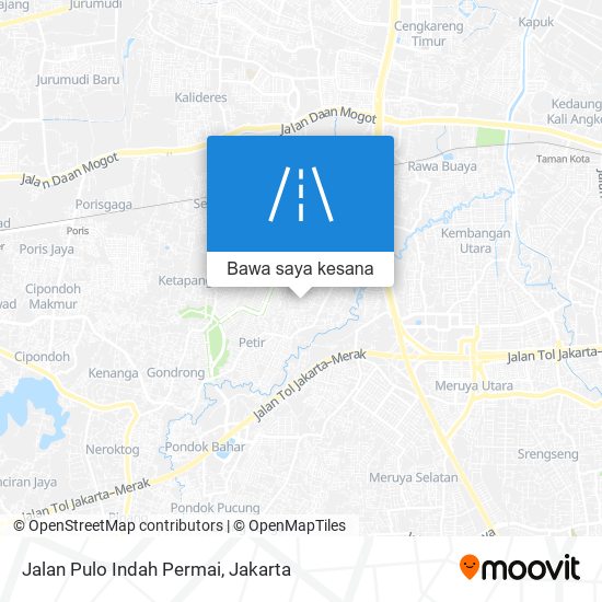 Peta Jalan Pulo Indah Permai