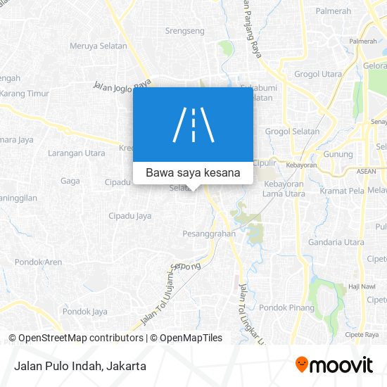 Peta Jalan Pulo Indah