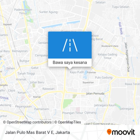 Peta Jalan Pulo Mas Barat V E