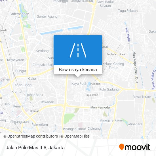 Peta Jalan Pulo Mas II A