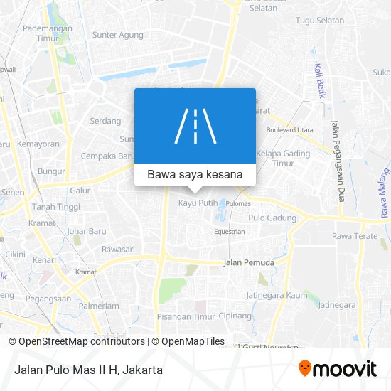 Peta Jalan Pulo Mas II H