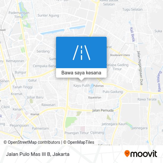 Peta Jalan Pulo Mas III B