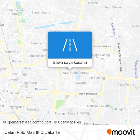 Peta Jalan Pulo Mas III C