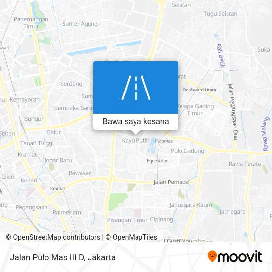 Peta Jalan Pulo Mas III D