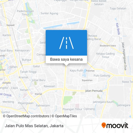 Peta Jalan Pulo Mas Selatan