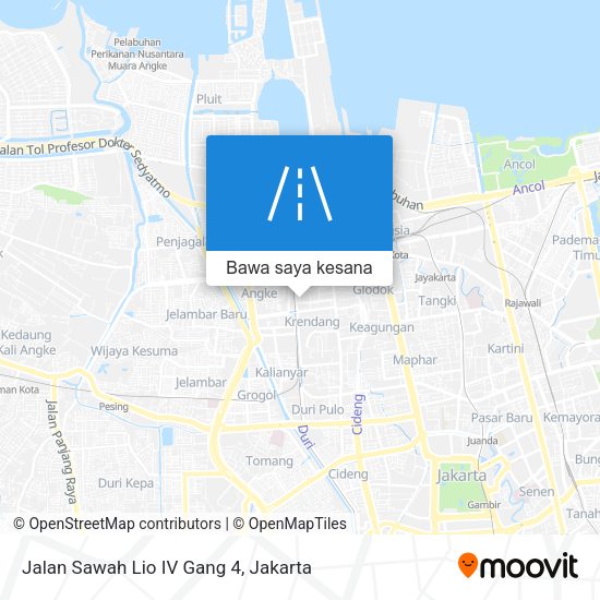 Peta Jalan Sawah Lio IV Gang 4