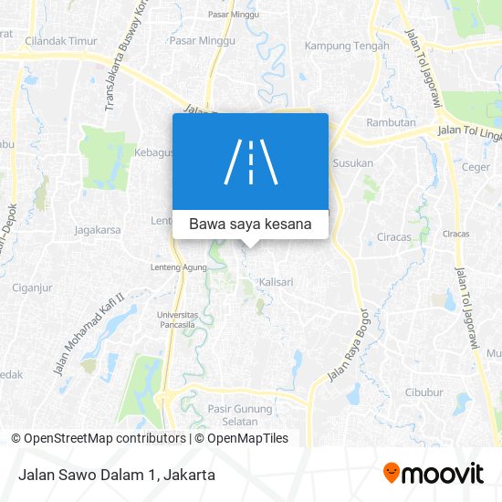 Peta Jalan Sawo Dalam 1