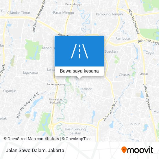 Peta Jalan Sawo Dalam