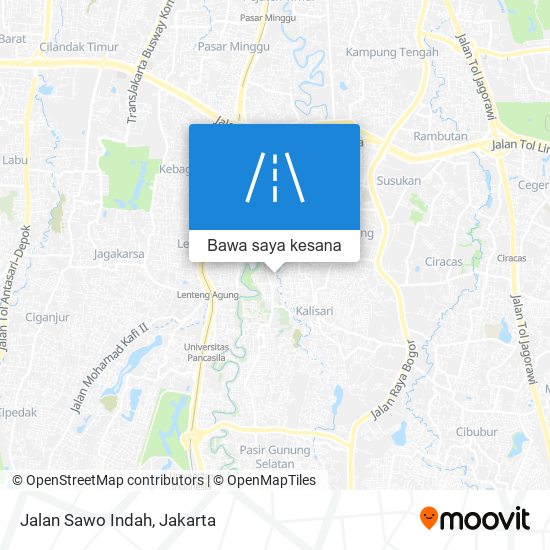 Peta Jalan Sawo Indah