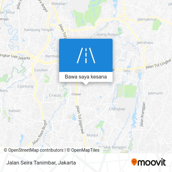 Peta Jalan Seira Tanimbar