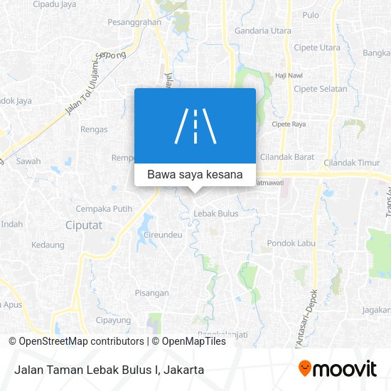 Peta Jalan Taman Lebak Bulus I
